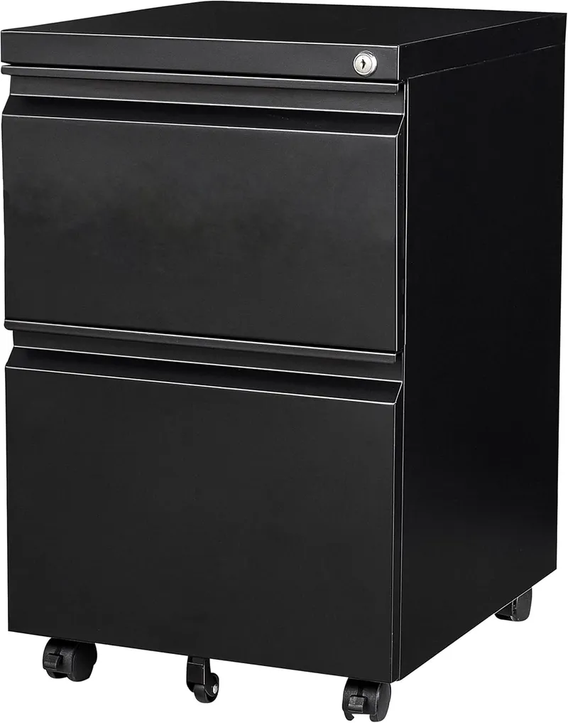 SISESOL 2 Drawer File Cabinet on Wheels